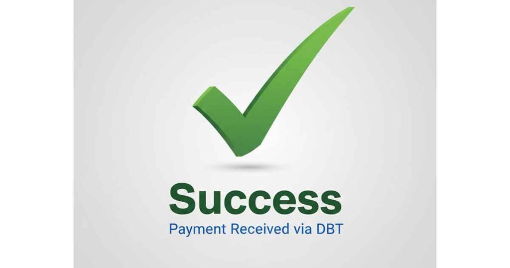 Payment Received via DBT