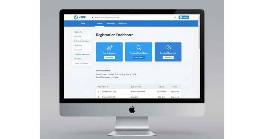 Step-by-step Pmmsy Apply Online registration screen