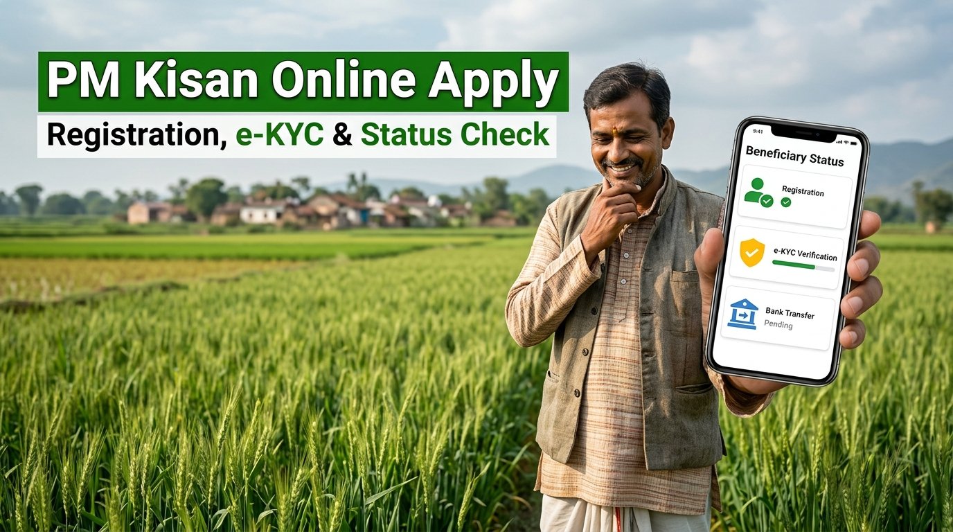 PM Kisan Yojana Registration: Online Apply Guide 2025 3 Farmer Beneficiary Status Guide