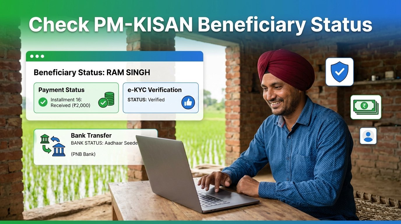PM Kisan Status Check: Check Payment and Installment 2 Online Beneficiary Status Check