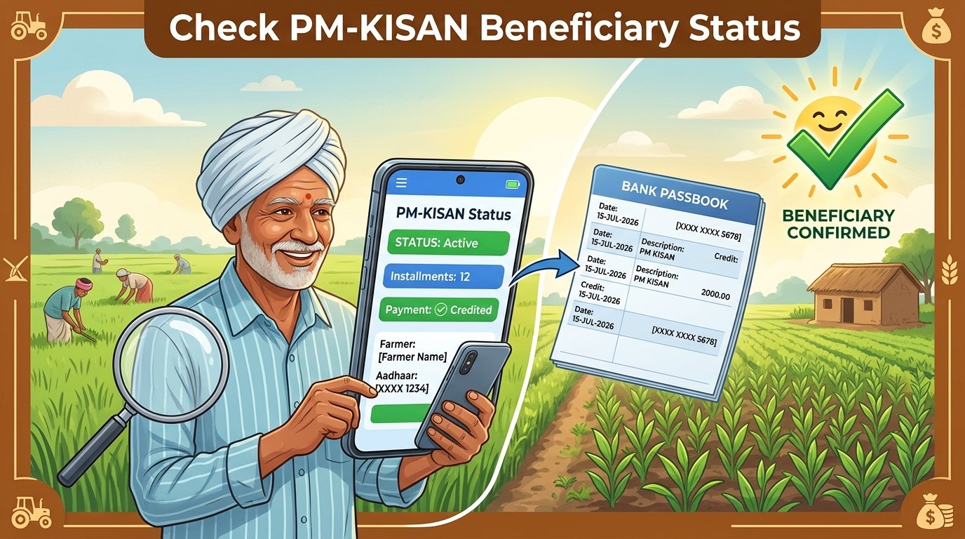 PM Kisan Nidhi: Check Beneficiary Status and Payment 2 Online Status Guide