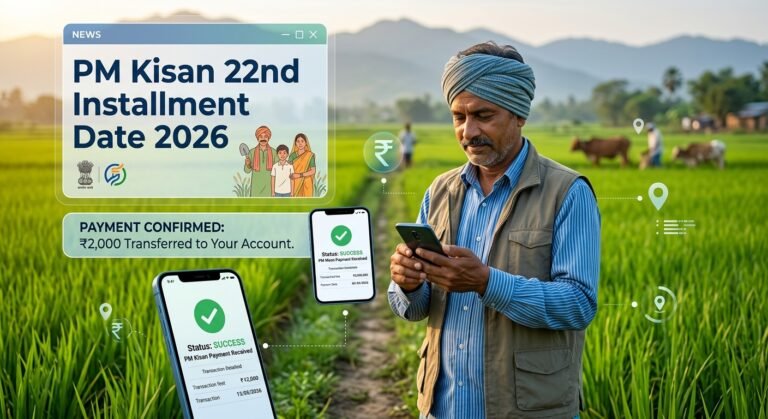 Pm Kisan 22th Installment Date 2026 Hindi